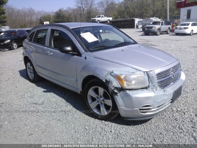 1B3CB4HA2AD664839 - 2010 DODGE CALIBER SXT SILVER photo 1