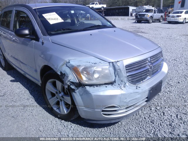 1B3CB4HA2AD664839 - 2010 DODGE CALIBER SXT SILVER photo 6