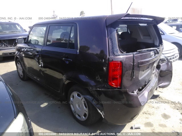 JTLKE50E181042447 - 2008 TOYOTA SCION XB 勃艮第红 照片 3
