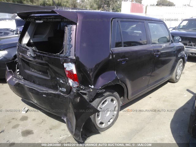 JTLKE50E181042447 - 2008 TOYOTA SCION XB 勃艮第红 照片 4
