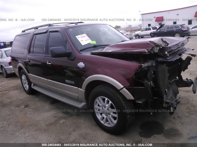 1FMFK17558LA30662 - 2008 FORD EXPEDITION EL EDDIE BAUER BROWN photo 1