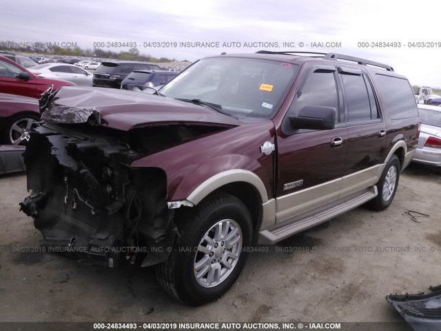 1FMFK17558LA30662 - 2008 FORD EXPEDITION EL EDDIE BAUER BROWN photo 2