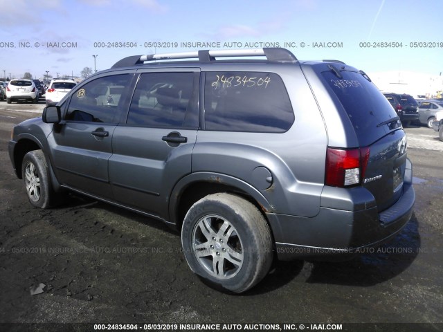 4A4MN21S76E050333 - 2006 MITSUBISHI ENDEAVOR LS GRAY photo 3