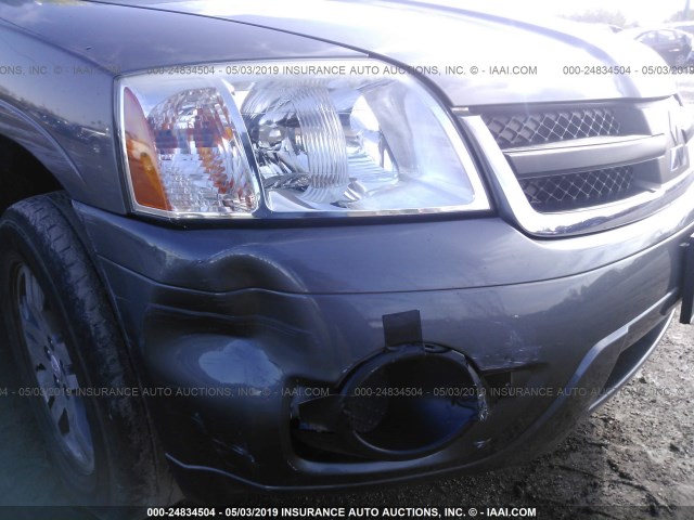 4A4MN21S76E050333 - 2006 MITSUBISHI ENDEAVOR LS GRAY photo 6