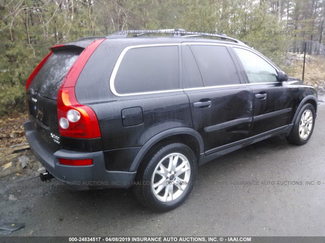 YV1CZ91H241061131 - 2004 VOLVO XC90 T6 BLACK photo 4