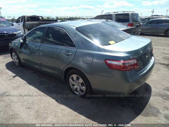 4T1BE46K17U715314 - 2007 TOYOTA CAMRY NEW GENERAT CE/LE/XLE/SE GREEN photo 3