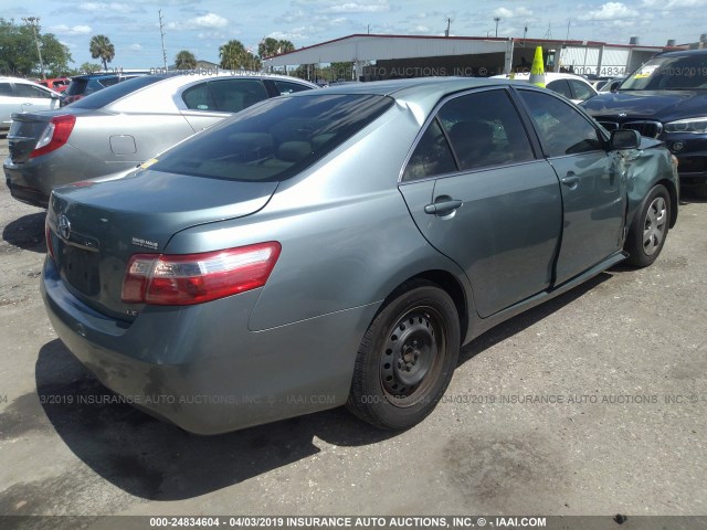 4T1BE46K17U715314 - 2007 TOYOTA CAMRY NEW GENERAT CE/LE/XLE/SE GREEN photo 4