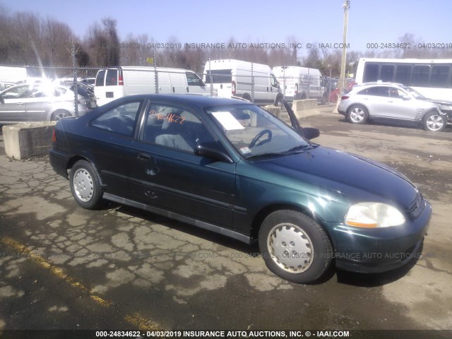 1HGEJ6223VL060575 - 1997 HONDA CIVIC DX GREEN photo 1