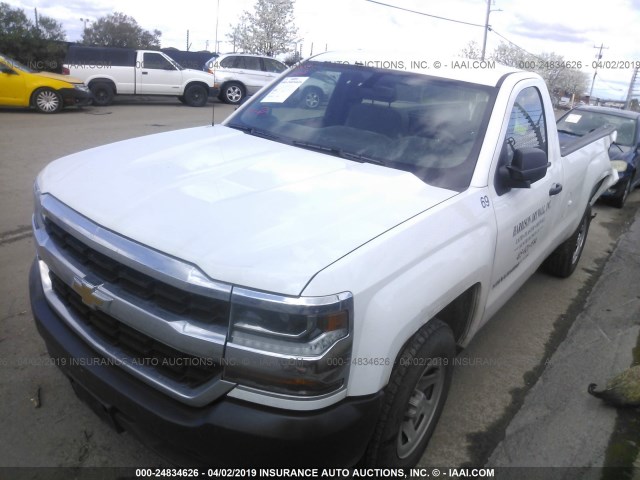 1GCNCNEHXJZ277311 - 2018 CHEVROLET SILVERADO C1500/C1500  LS WHITE photo 2