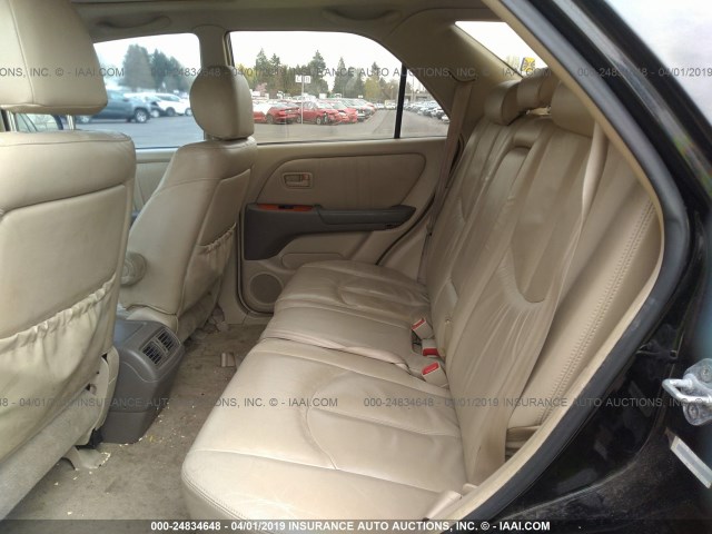 JT6HF10U7X0034514 - 1999 LEXUS RX 300 BLACK photo 8