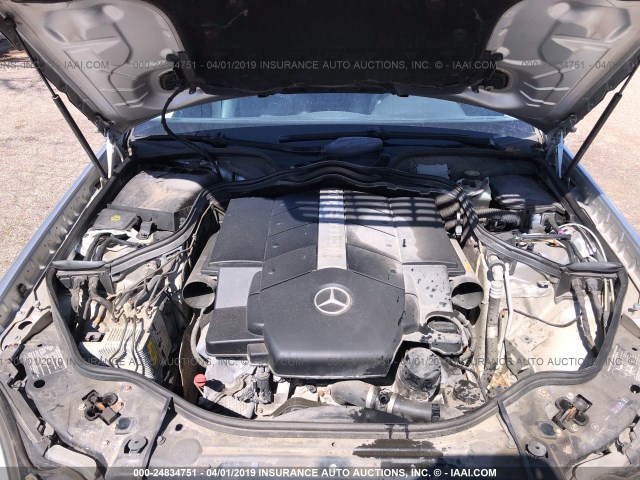 WDBUF83J94X163129 - 2004 MERCEDES-BENZ E 500 4MATIC SILVER photo 10