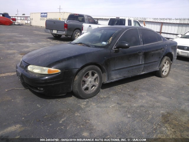 1G3NF52E14C101465 - 2004 OLDSMOBILE ALERO GLS BLACK photo 2