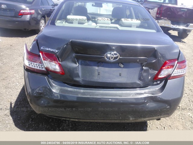 4T1BF3EK7BU161729 - 2011 TOYOTA CAMRY SE/LE/XLE GRAY photo 6