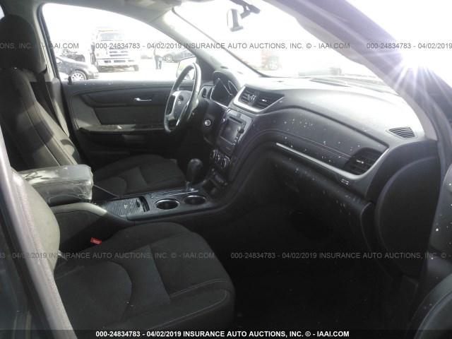 1GNKRHKDXGJ233845 - 2016 CHEVROLET TRAVERSE LT BLACK photo 5