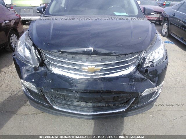 1GNKRHKDXGJ233845 - 2016 CHEVROLET TRAVERSE LT BLACK photo 6