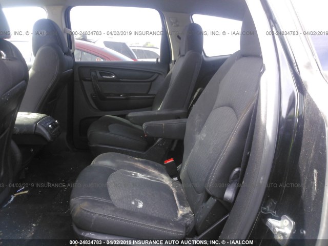 1GNKRHKDXGJ233845 - 2016 CHEVROLET TRAVERSE LT BLACK photo 8