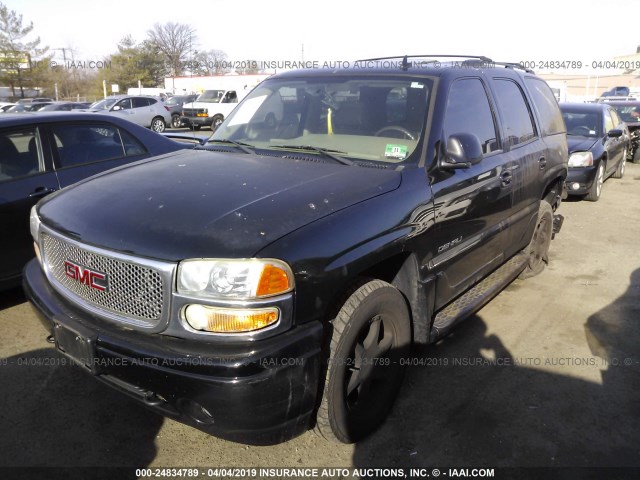 1GKEK63U46J111921 - 2006 GMC YUKON DENALI BLACK photo 2