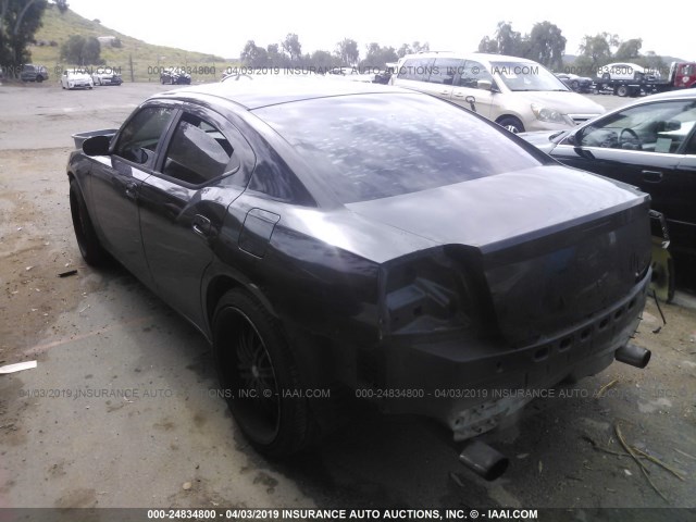 2B3KA43G97H636803 - 2007 DODGE CHARGER SE/SXT BLACK photo 3