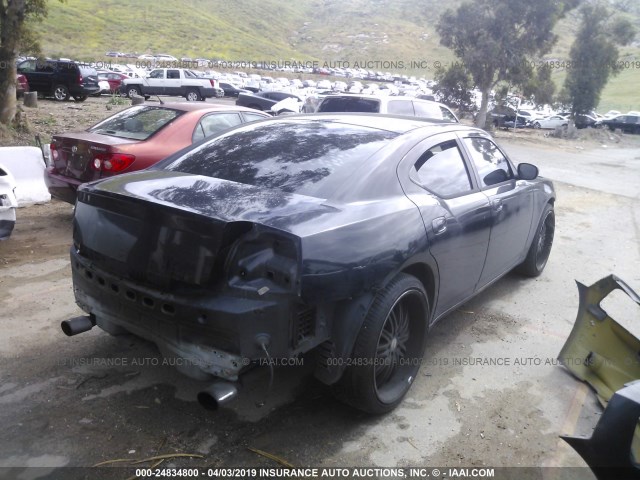 2B3KA43G97H636803 - 2007 DODGE CHARGER SE/SXT BLACK photo 4