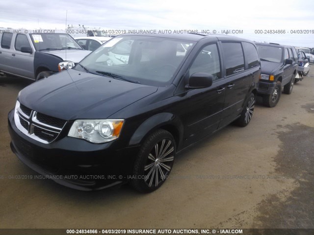 2D4RN4DG8BR719144 - 2011 DODGE GRAND CARAVAN EXPRESS BLACK photo 2