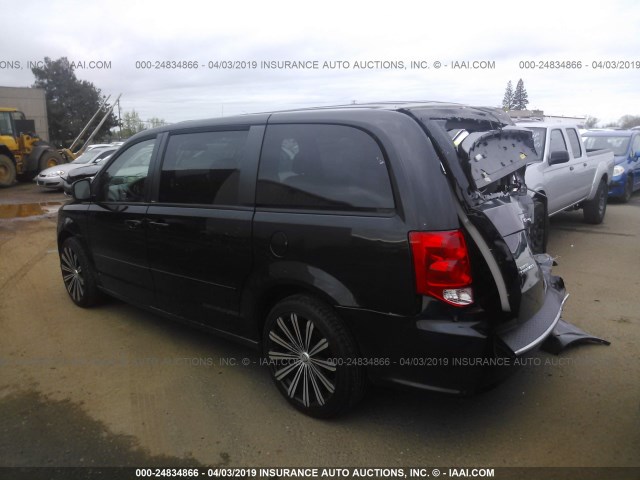 2D4RN4DG8BR719144 - 2011 DODGE GRAND CARAVAN EXPRESS BLACK photo 3