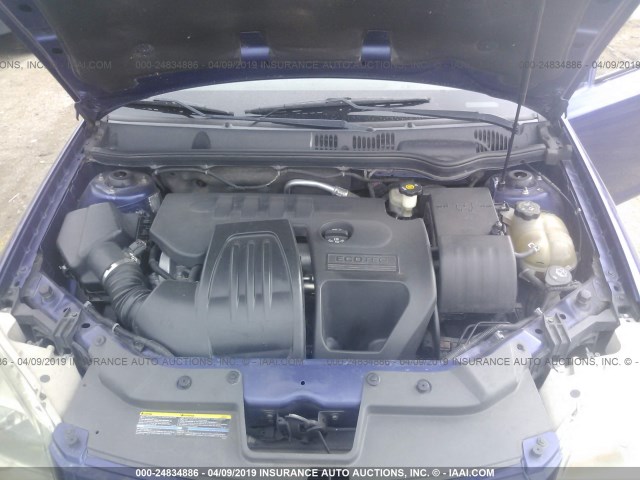 1G2AL15F577310617 - 2007 PONTIAC G5 BLUE photo 10