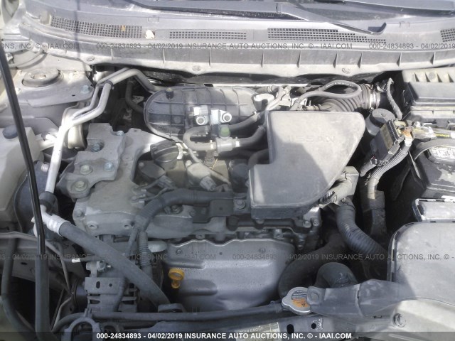 JN8AS5MT2CW609306 - 2012 NISSAN ROGUE S/SV GRAY photo 10