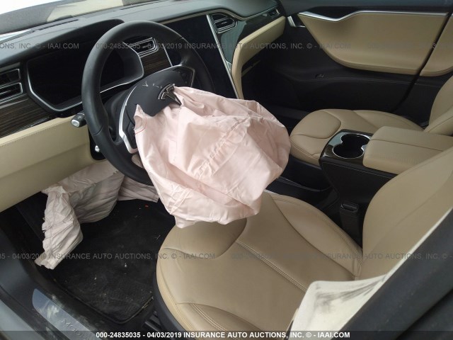 5YJSA1H23EFP65732 - 2014 TESLA MODEL S Gümüş foto 5