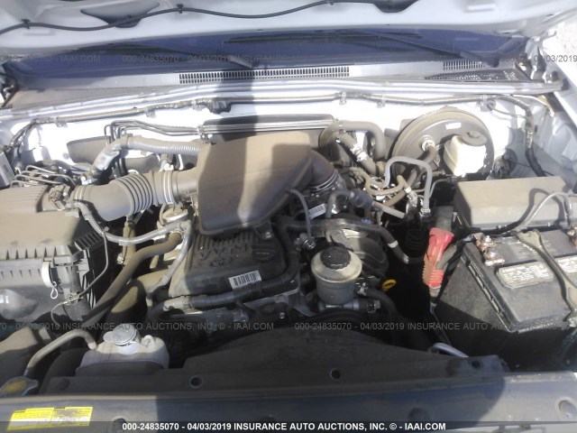 5TFTX4CNXFX053425 - 2015 TOYOTA TACOMA ACCESS CAB თეთრი ფოტო 10