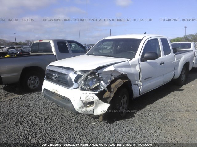 5TFTX4CNXFX053425 - 2015 TOYOTA TACOMA ACCESS CAB თეთრი ფოტო 2