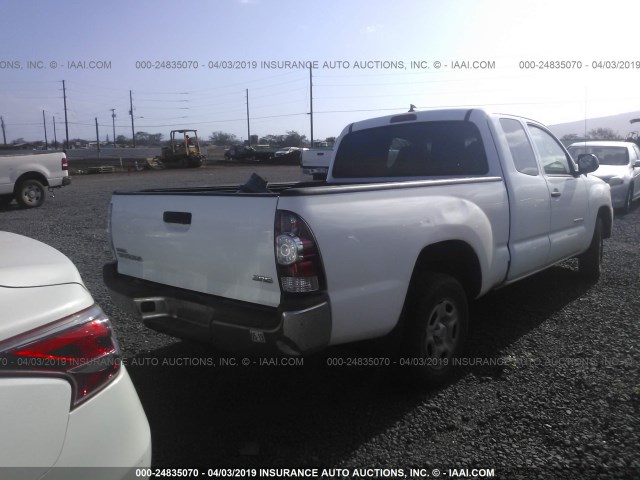 5TFTX4CNXFX053425 - 2015 TOYOTA TACOMA ACCESS CAB თეთრი ფოტო 4