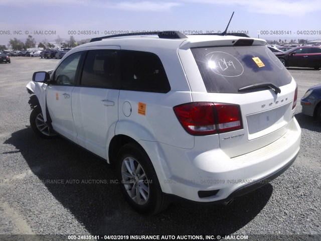 3C4PDCBG9GT152824 - 2016 DODGE JOURNEY SXT WHITE photo 3