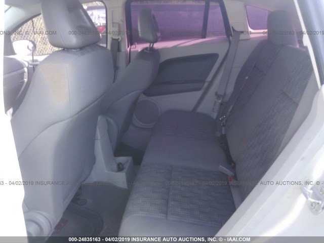 1B3HB48B47D246998 - 2007 DODGE CALIBER SXT SILVER photo 8