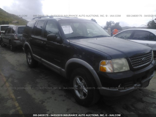 1FMZU63K72ZC93692 - 2002 FORD EXPLORER XLT Dark Blue photo 1