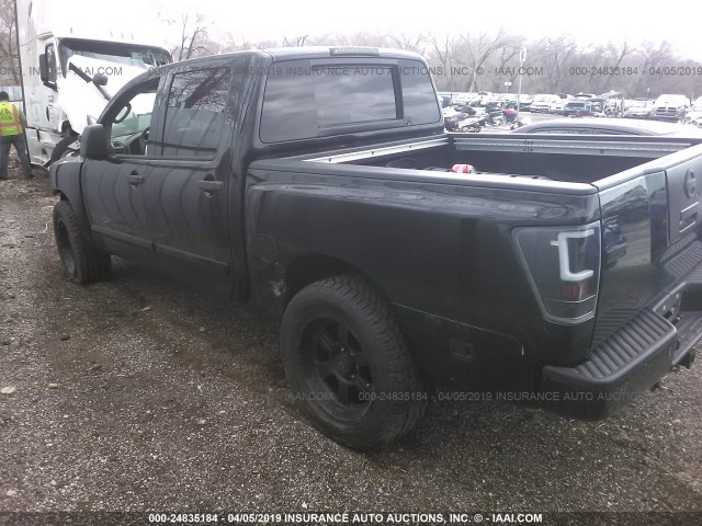 1N6BA07B66N547859 - 2006 NISSAN TITAN XE/SE/LE BLACK photo 3