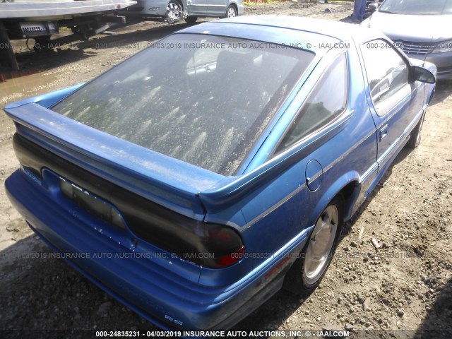 1B3XW443XPN557652 - 1993 DODGE DAYTONA ES BLUE photo 4