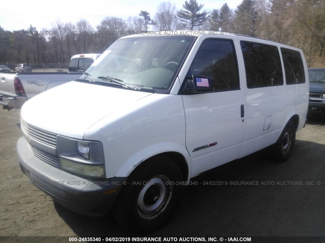 1GCDL19W2YB192365 - 2000 CHEVROLET ASTRO WHITE photo 2