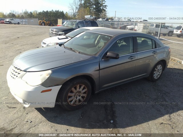 1C3LC46KX8N244293 - 2008 CHRYSLER SEBRING LX GRAY photo 2