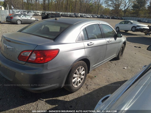 1C3LC46KX8N244293 - 2008 CHRYSLER SEBRING LX GRAY photo 4