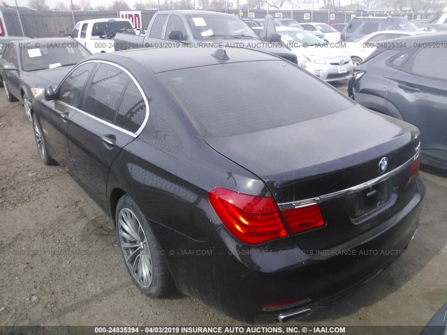 WBAKA4C58BC612496 - 2011 BMW 740 I BLACK photo 3