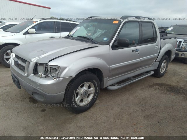 1FMZU67E92UD41839 - 2002 FORD EXPLORER SPORT TR  GRAY photo 2