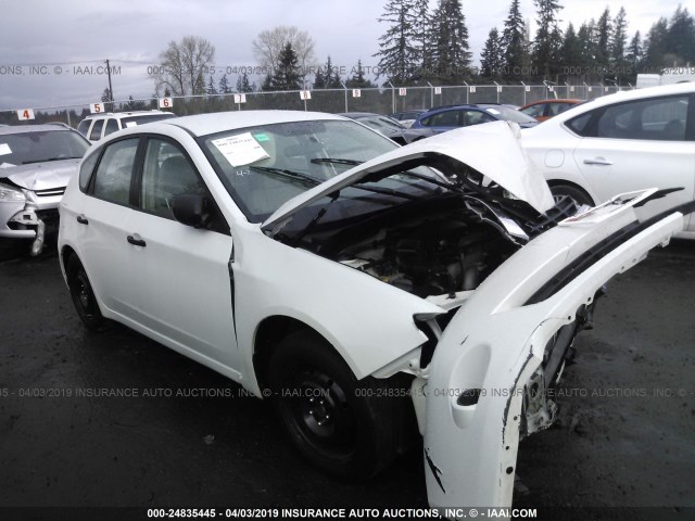 JF1GH61688H815448 - 2008 SUBARU IMPREZA 2.5I WHITE photo 1