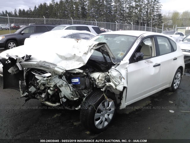 JF1GH61688H815448 - 2008 SUBARU IMPREZA 2.5I WHITE photo 2