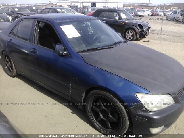 JTHBD182710033344 - 2001 LEXUS IS 300 BLUE photo 1