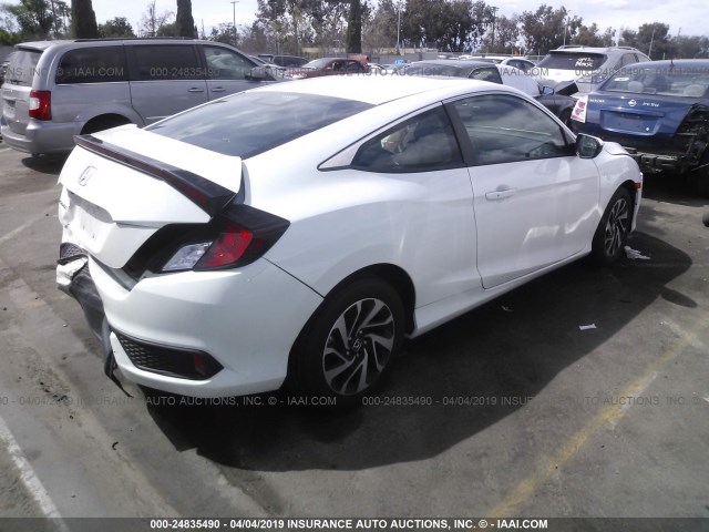 2HGFC4B0XHH307996 - 2017 HONDA CIVIC LX WHITE photo 4