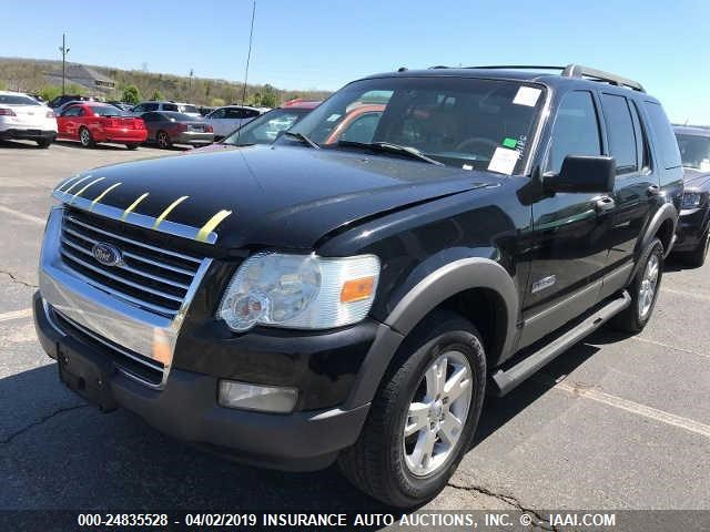 1FMEU63EX6UB42664 - 2006 FORD EXPLORER XLT BLACK photo 1