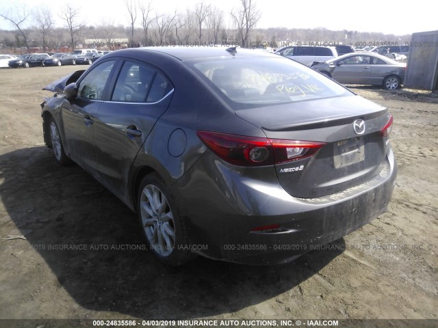 JM1BM1V32E1113696 - 2014 MAZDA 3 TOURING GRAY photo 3