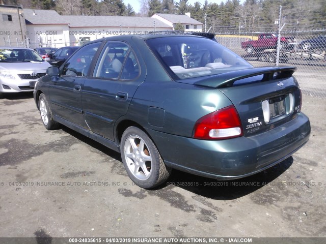 3N1BB51D61L117932 - 2001 NISSAN SENTRA SE GREEN photo 3