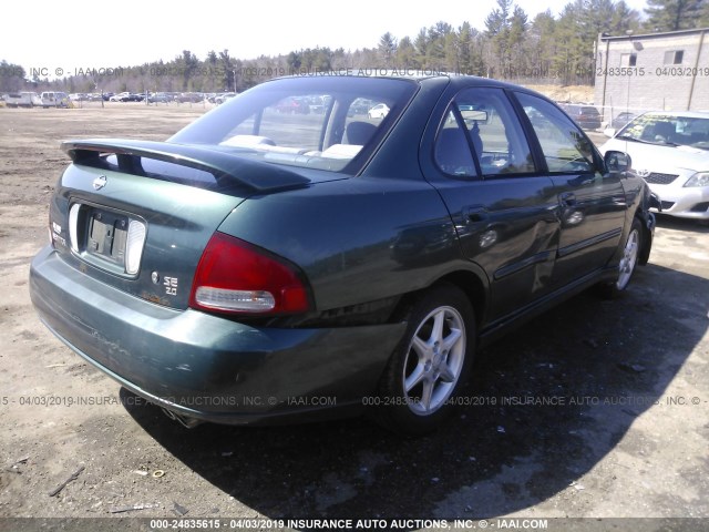 3N1BB51D61L117932 - 2001 NISSAN SENTRA SE GREEN photo 4