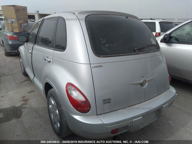 3A4FY58B46T212640 - 2006 CHRYSLER PT CRUISER TOURING SILVER photo 3